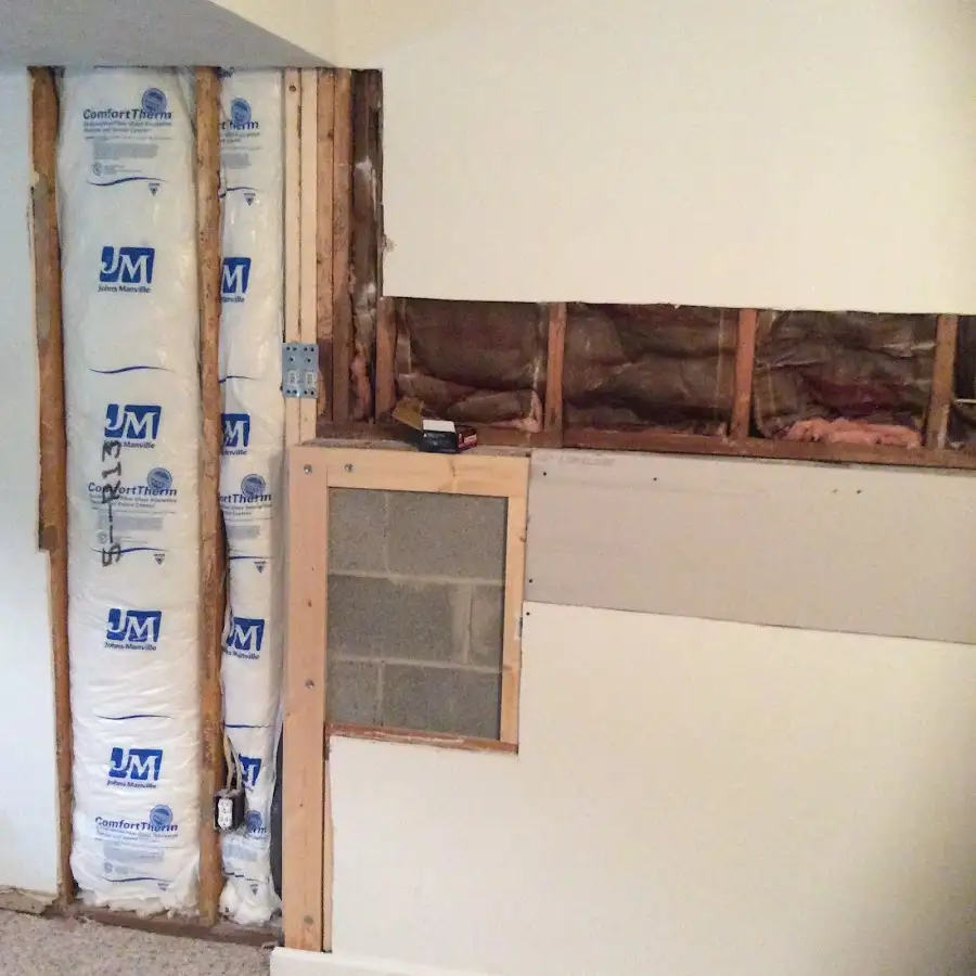 Wall insulation replacement during Structural Drying in Mammoth Lakes
